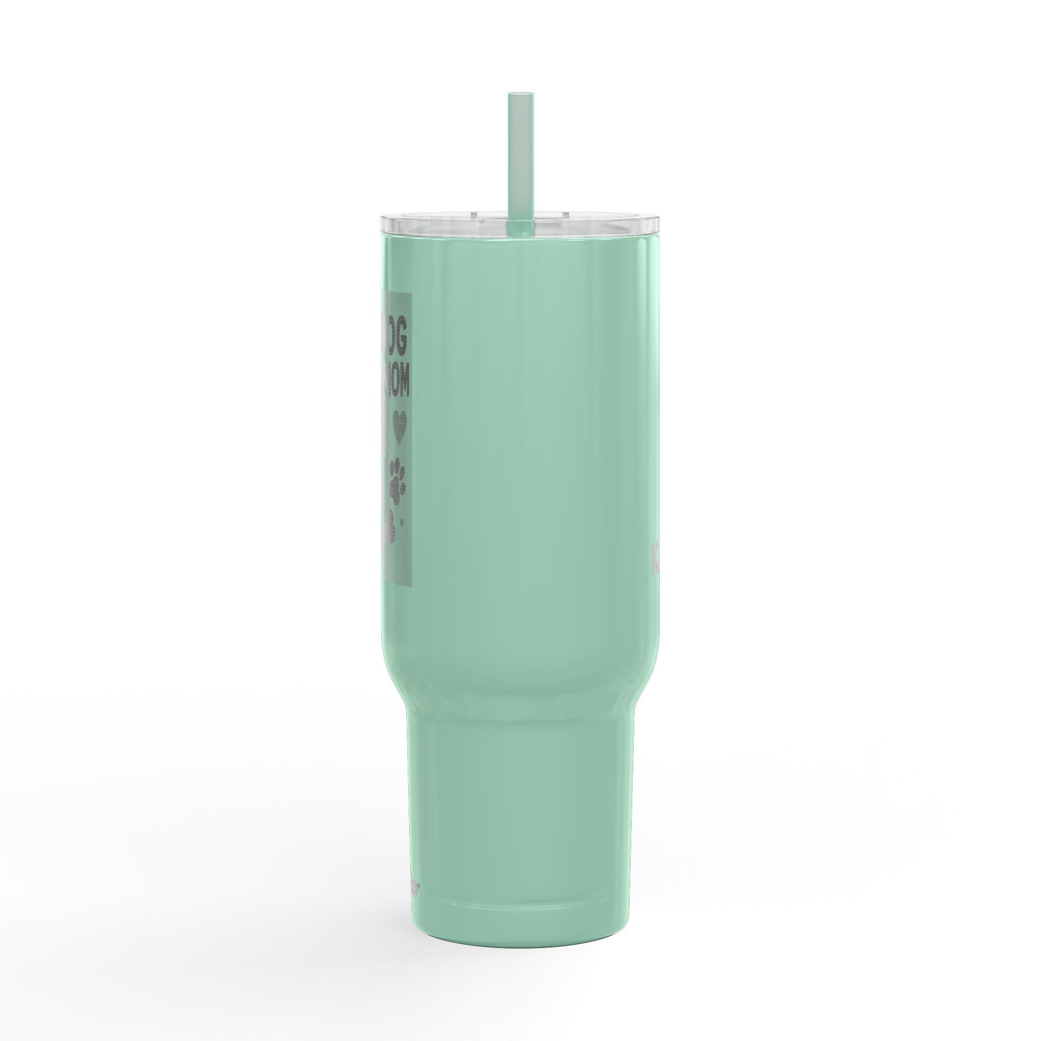 Dog Mom Insulated Tumbler, Personalized Engraved Cup, Custom Pet Lover Drinkware, Gift for Dog Parents, Large Travel Mug with Lid